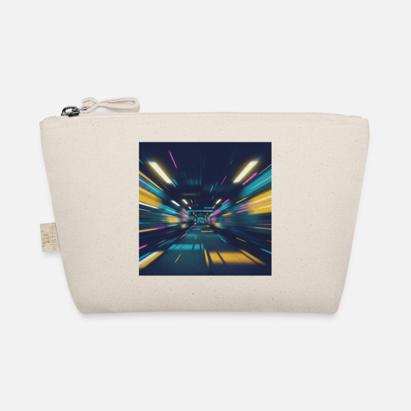 Neon-Tunnel U-Bahn Berlin  Bio-Täschchen