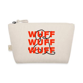 WOOF WOOF WOOF FOR DOG LOVERS, DOGMOMS & DADS - Organic Pouch - nature - Front