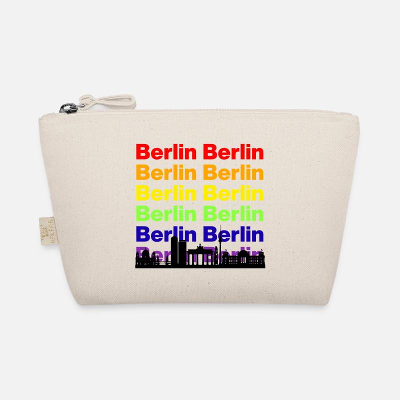 BERLIN RAINBOW SKYLINE, PRIDE CAPITAL! LGBTQ Organic Pouch