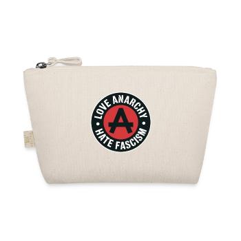 J’aime l’anarchie, je déteste le fascisme - Produits dérivés antifascistes - Trousse biologique - nature - Devant