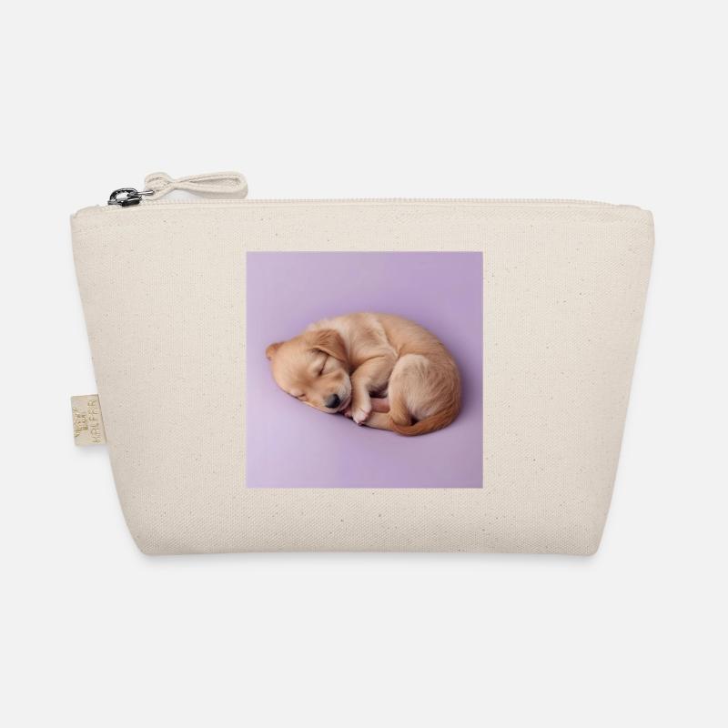 Chiot endormi sur fond lilas Trousse biologique