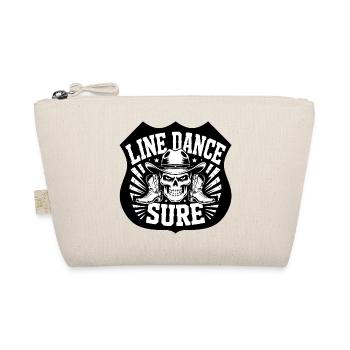 Line Dance Skull Boots Hat - Organic Pouch - nature - Front
