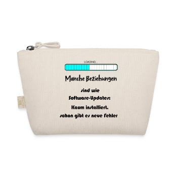 Progress Bar Blue Pattern - Organic Pouch - nature - Front