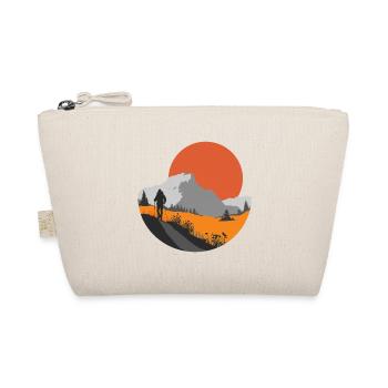 Mountain hike, hiker gift idea - Organic Pouch - nature - Front