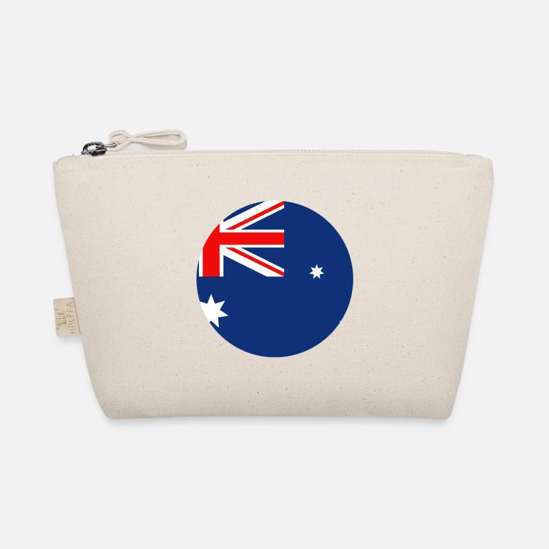 Australian flag round Organic Pouch