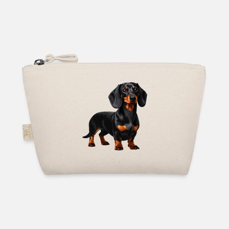 Black & Tan Dackel – Wursthund - Bio-Täschchen - Natur