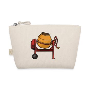 Concrete Mixer Cartoon Illustration - Organic Pouch - nature - Front
