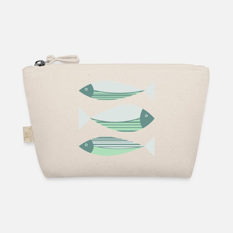 Vert Poisson Graphique Illustré Trousse biologique