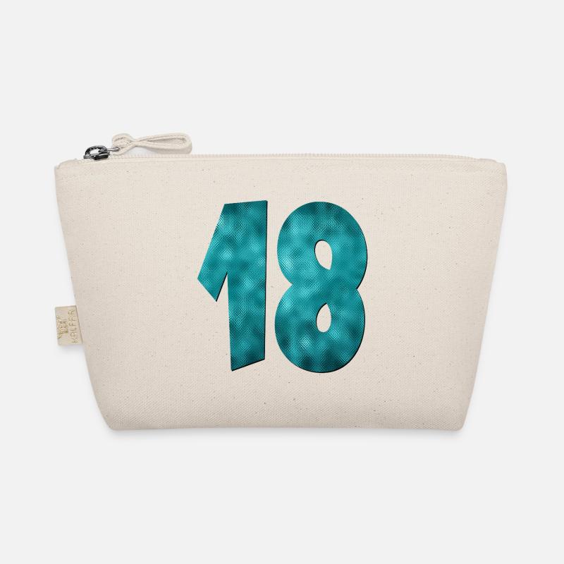 Number Eighteen - 18th Birthday Organic Pouch