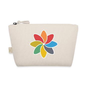 Colorful Retro Flower Flower Power - Organic Pouch - nature - Front