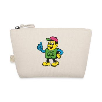 Tee de la mascotte Recycle Hero - Trousse biologique - nature - Devant
