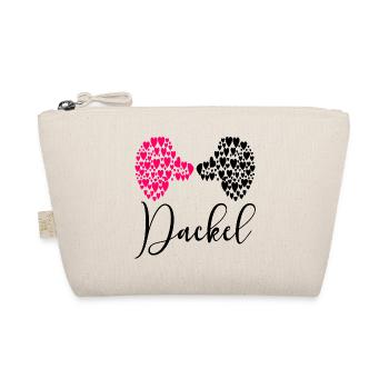 Dachshund Dogs Love - Organic Pouch - nature - Front