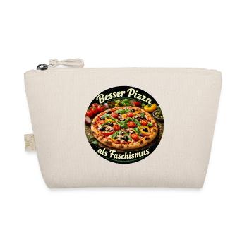 Better pizza than fascism - Organic Pouch - nature - Front