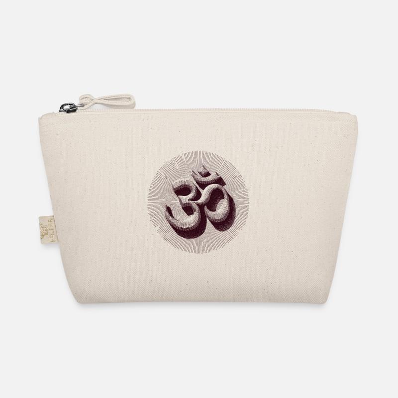 Gravure vintage Om Symbol Style Marron Trousse biologique