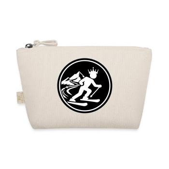 Ski King Skiing - Organic Pouch - nature - Front
