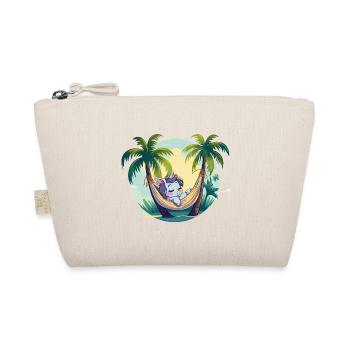 Sleeping unicorn in palm tree paradise - Organic Pouch - nature - Front