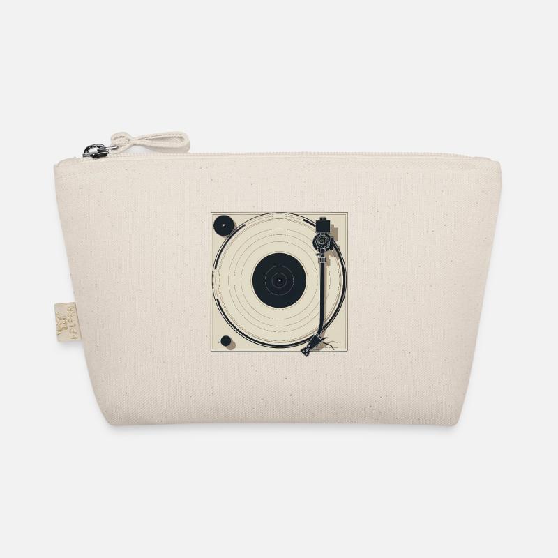 Minimalist Turntable Beige - Organic Pouch - nature