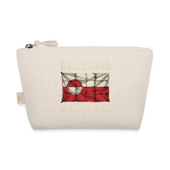 Greenland is not for Sale! - Greenland / Grønland  - Organic Pouch - nature - Front