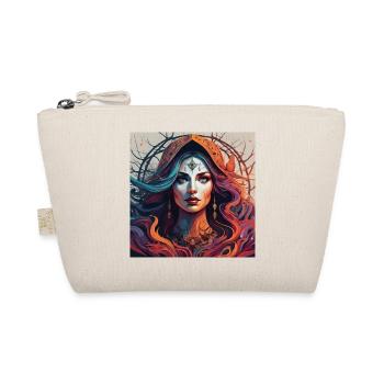 Third Eye magic. Fiery Mystic Portrait - Organic Pouch - nature - Front