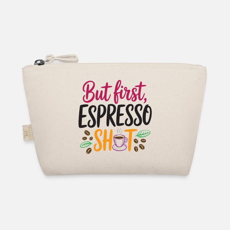 Aber erster Espresso-Shot - Bio-Täschchen - Natur