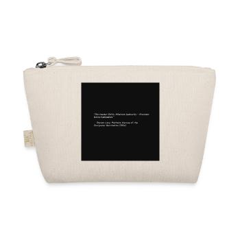 Citation d’éthique des hackers sur Black - Trousse biologique - nature - Devant