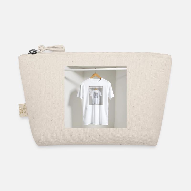 Gerahmtes Spiegel-T-Shirt - Bio-Täschchen - Natur