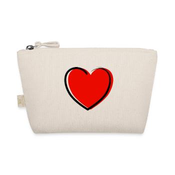 Heart - Organic Pouch - nature - Front