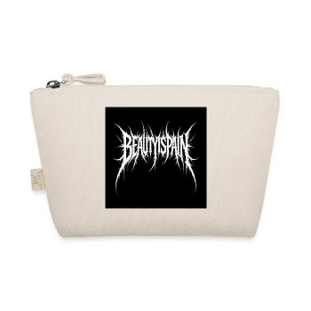 BeautyPain Jagged Black Metal Logo - Organic Pouch - nature - Front