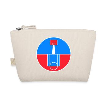 Circular Basketball Court Badge - Organic Pouch - nature - Front