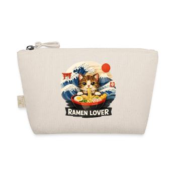 Katze Ramen Anime - Bio-Täschchen - Natur - Vorne
