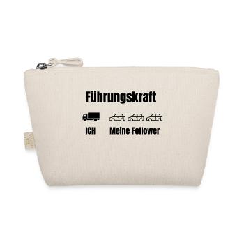Führungskraft und Followers-Kette - Bio-Täschchen - Natur - Vorne