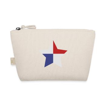 Panama star-shaped flag - Organic Pouch - nature - Front