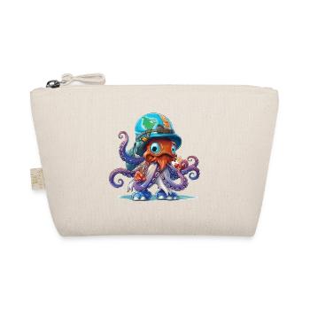 Octopus Explorer with World Map Helmet - Organic Pouch - nature - Front