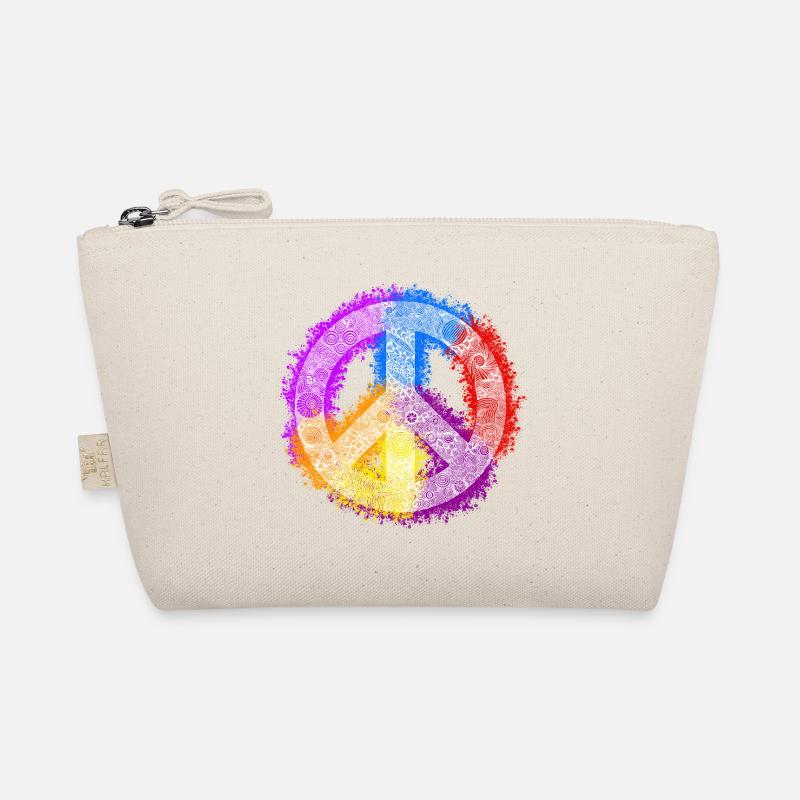 Zentangle-Peacezeichen Bio-Täschchen