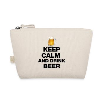 KEEP CALM AND DRINK BEER! BIER LIEBHABER FEIERN s - Bio-Täschchen - Natur - Vorne
