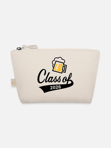 Class Of 2026 (Abschlussklasse / Bier / 2C POS) - Bio-Täschchen - Natur - Vorne