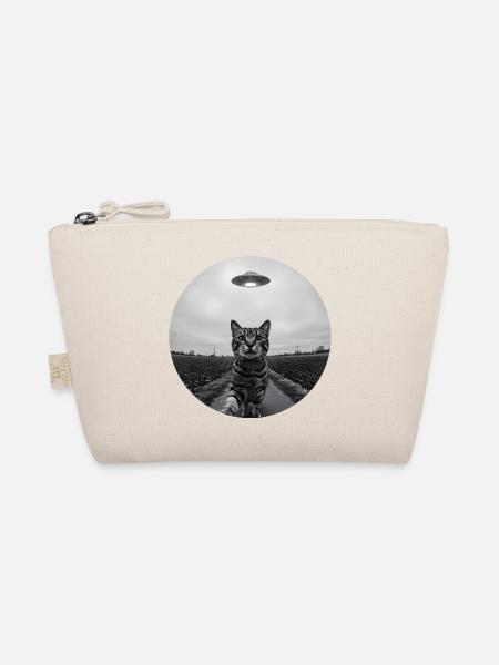 Design drôle d’extraterrestre d’un chat spatial OVNI - Trousse biologique - nature - Devant