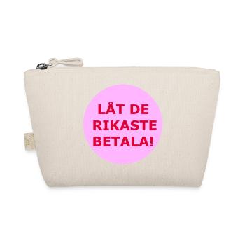 Lass die Reichsten zahlen! (Rosa Kreis) - Bio-Täschchen - Natur - Vorne