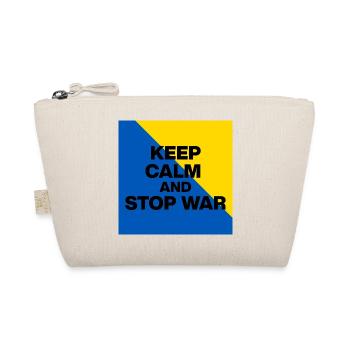 KEEP CALM AND STOP WAR! UKRINE PEACE NOW FCK RSS - Bio-Täschchen - Natur - Vorne