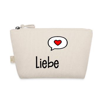 Valentinstag Liebe Herz - Bio-Täschchen - Natur - Vorne