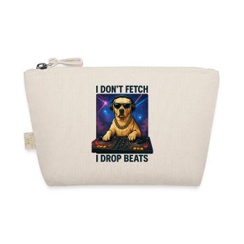 Labrador DJ: I Don't Fetch, I Drop Beats! - Organic Pouch - nature - Front