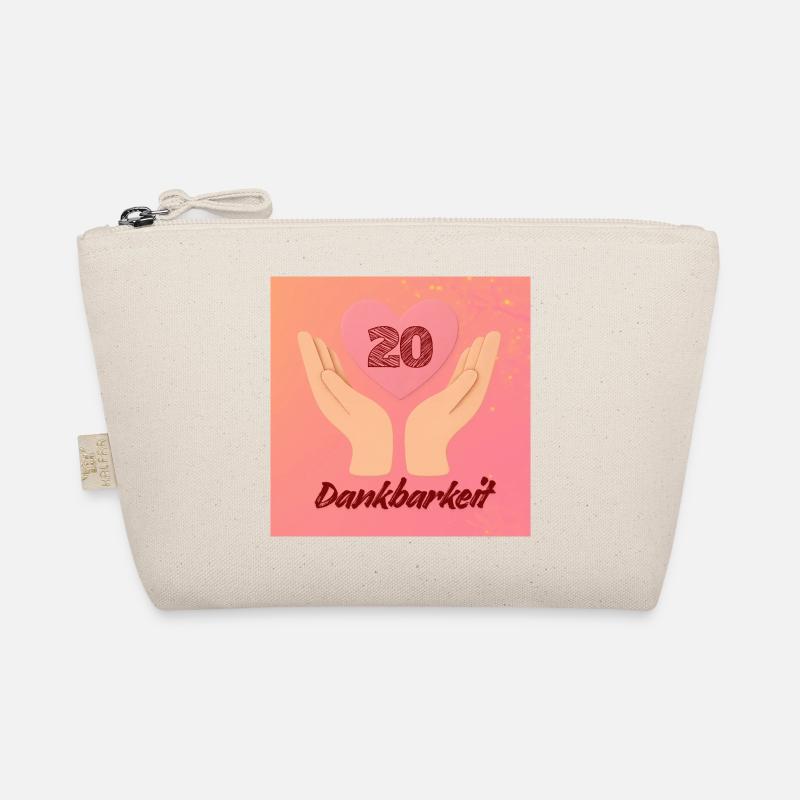 Zwanzig Jahre Dankbarkeit Herz Bio-Täschchen