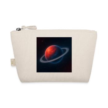 Red PlanetBlue with Rings - Organic Pouch - nature - Front
