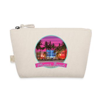 80er Retro Miami Beach Vaporwave - Bio-Täschchen - Natur - Vorne