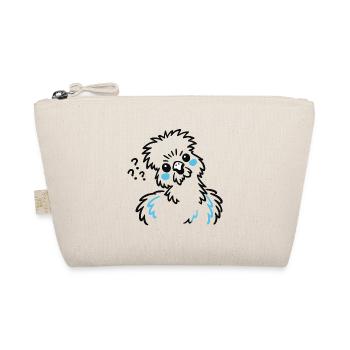 Silky Chicken – Minimalist Doodle Illustration - Organic Pouch - nature - Front