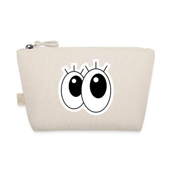 Giant Eyes in Cartoon style - Organic Pouch - nature - Front