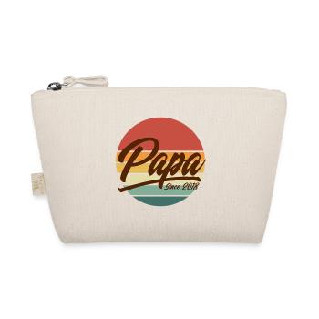 Papa depuis 2018 Rétro Sunset Vintage Father - Trousse biologique - nature - Devant