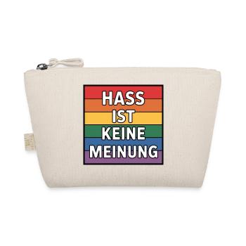 Hass ist keine Meinung - Antifa Tee - Bio-Täschchen - Natur - Vorne