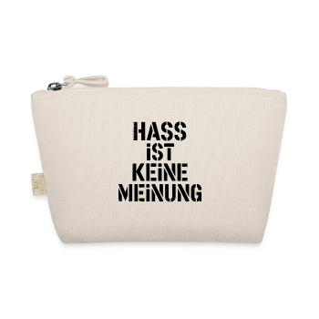 Hass ist keine Meinung - Antifa Tee - Bio-Täschchen - Natur - Vorne
