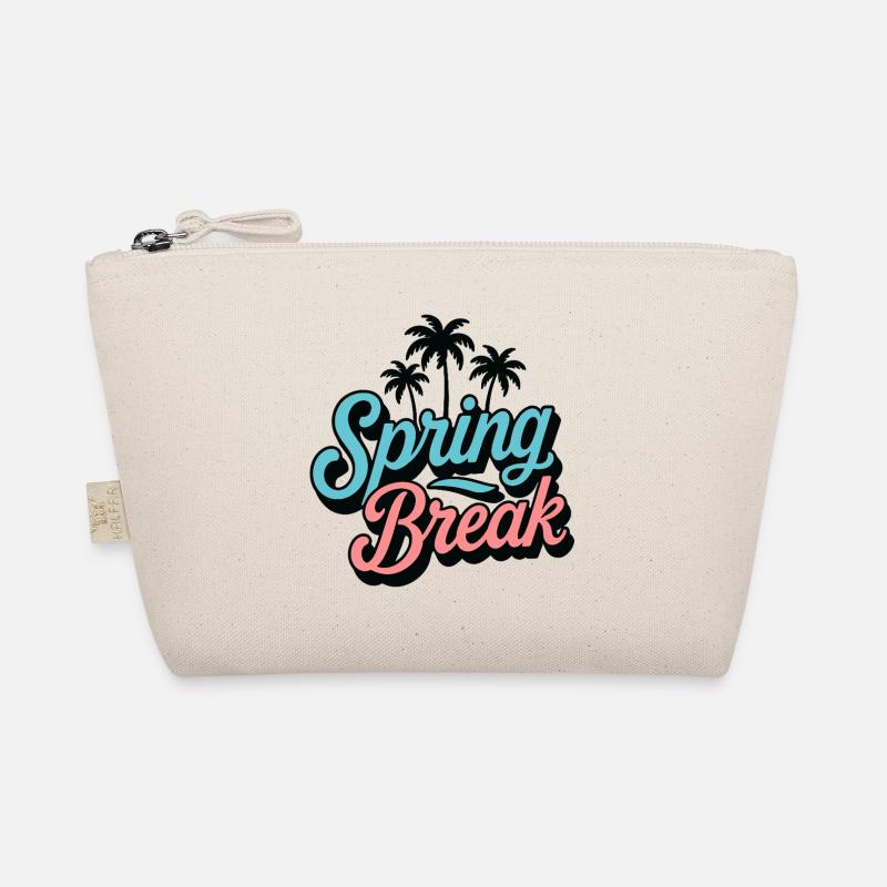Spring Break Palm Trees Retro Holiday Party Organic Pouch